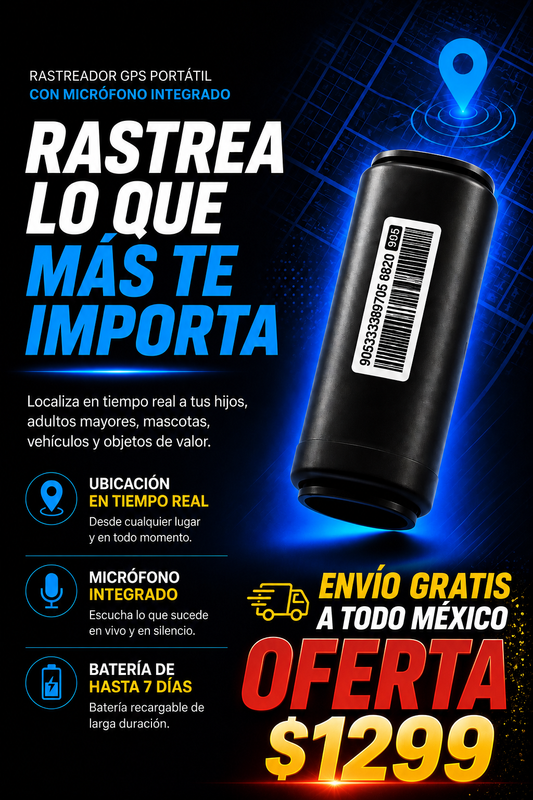 LifeTag  Localizador GPS Satelital con micrófono remoto